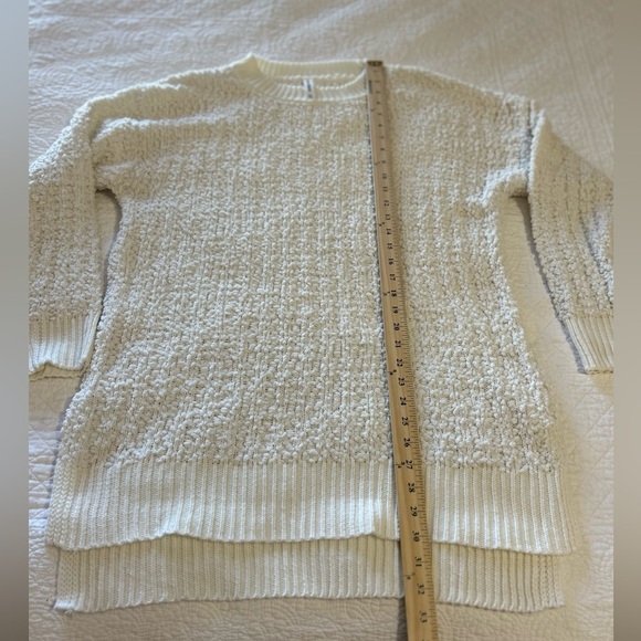 Zenana Premium White Popcorn Sweater. Size XL #Coastal #Minimalism #Neutral - Picture 4 of 6